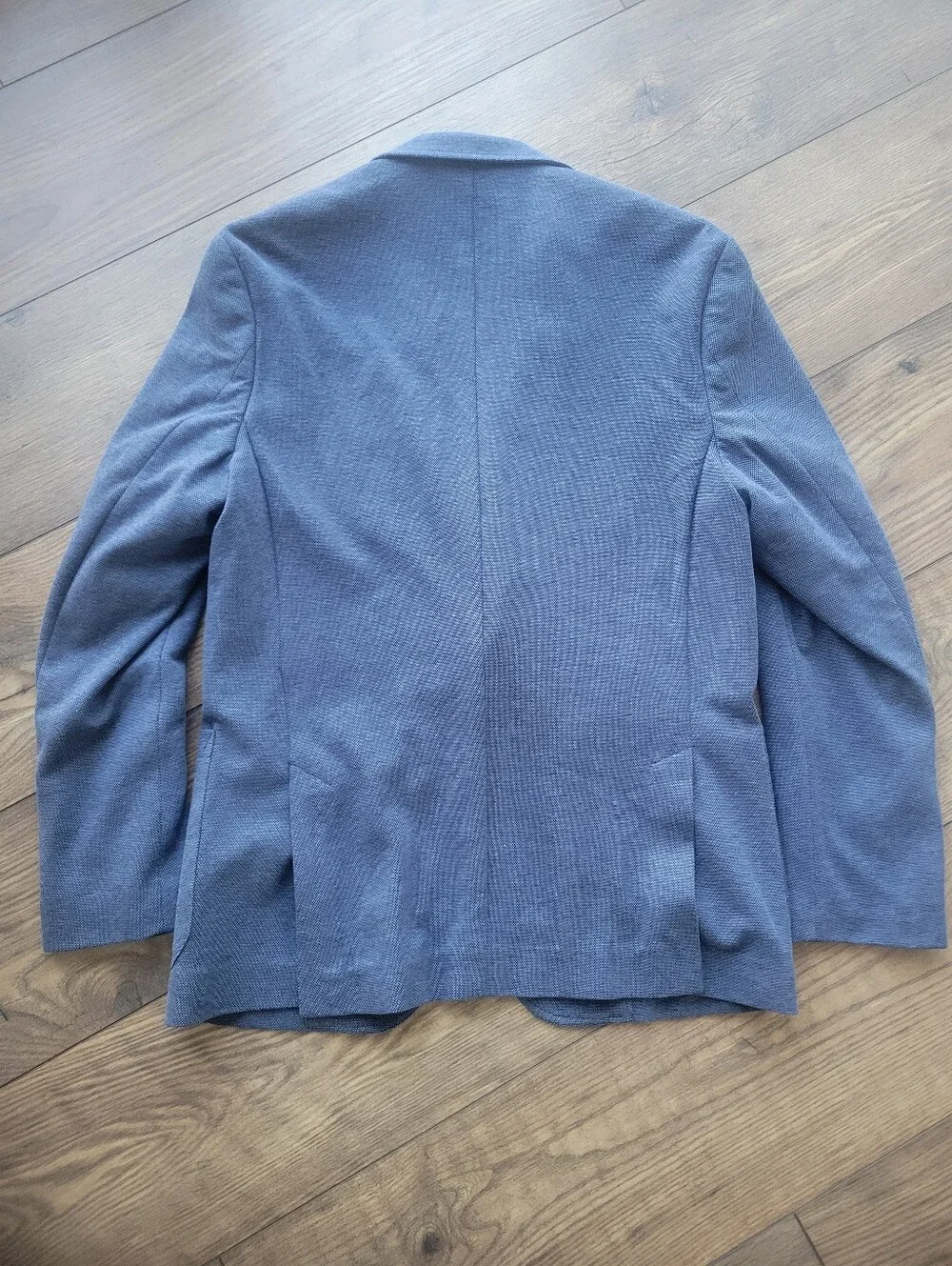 JOS. A. BANK Heathered Navy Tailored Fit Sport Coat Suit Blazer M Cotton Knit